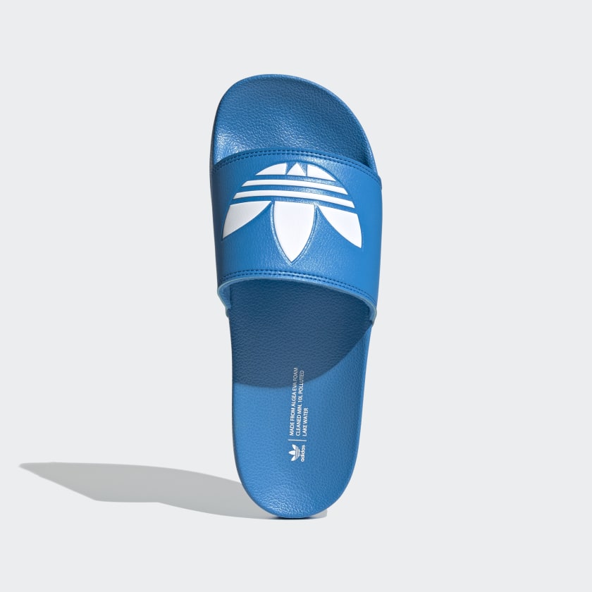 Blue adidas slippers Clearance