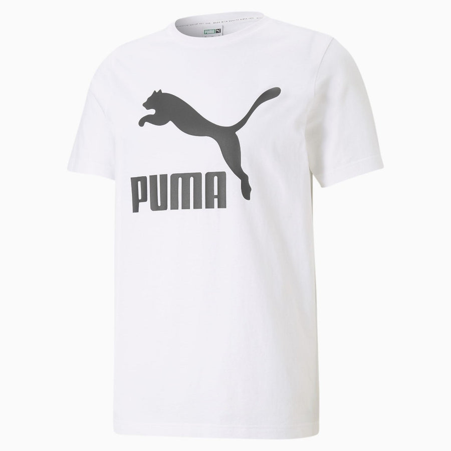 Puma CLASSICS LOGO TEE Men’s -PUMA WHITE BLACK