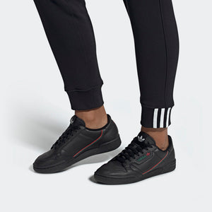 Adidas Original CONTINENTAL 80 Men's -BLACK/SCARLET/GREEN –