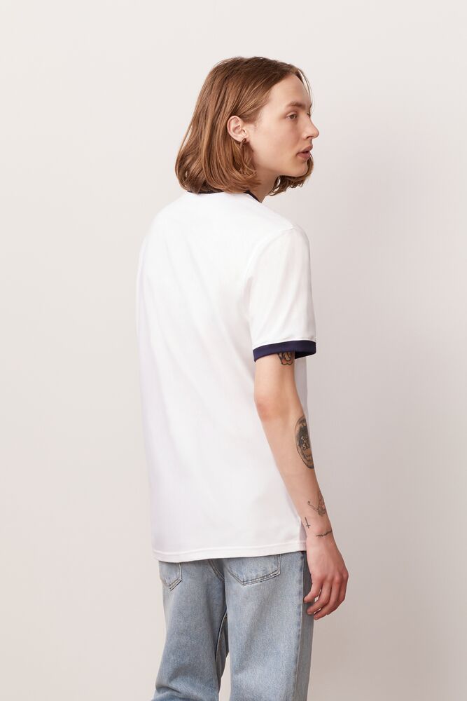 Fila KELVIN TEE Men’s - WHT/PEAC/CRED