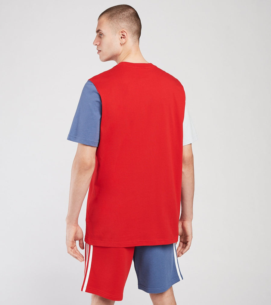 Adidas Original 3-TREFOIL T-SHIRT  TEE Men’s -SCARLET RED /HALO