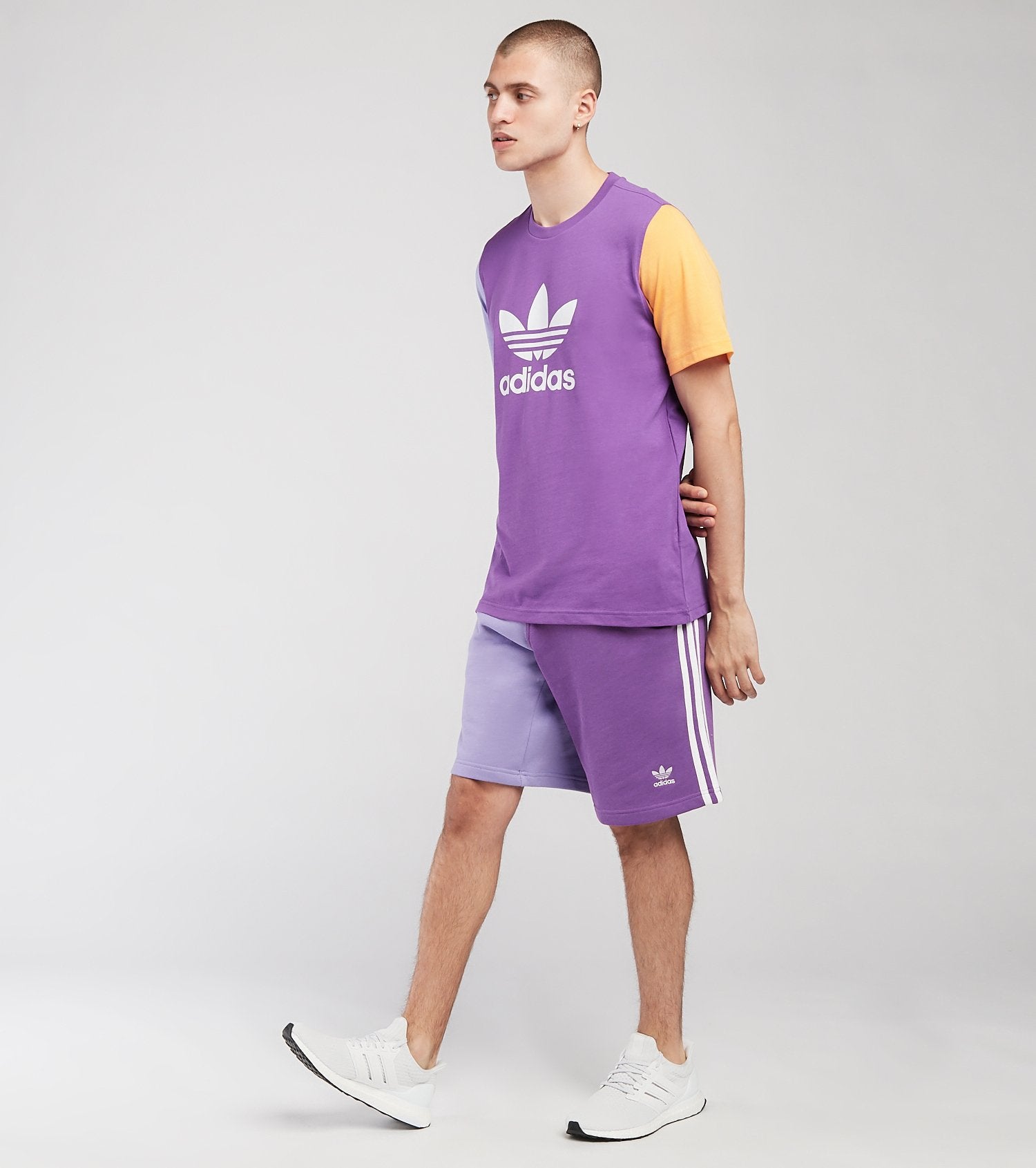 Adidas Original 3-TREFOIL T-SHIRT TEE Men's -Purple/light –