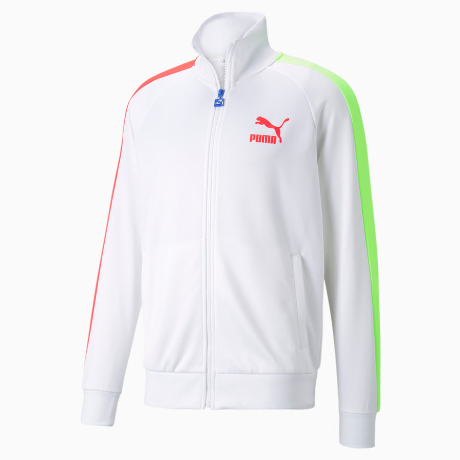 Puma ICONIC T7 TRACKSUIT Men’s - WHITE PINK GREEN