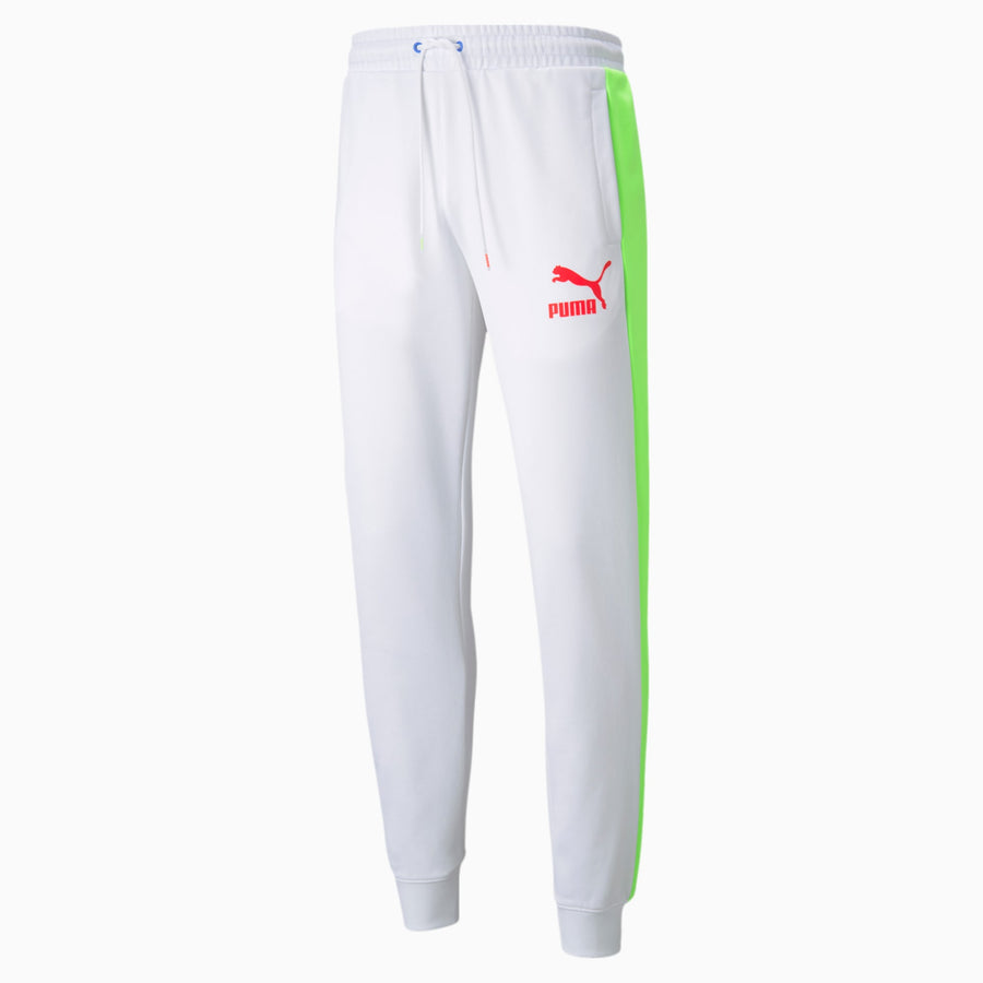Puma ICONIC T7 TRACKSUIT Men’s - WHITE PINK GREEN