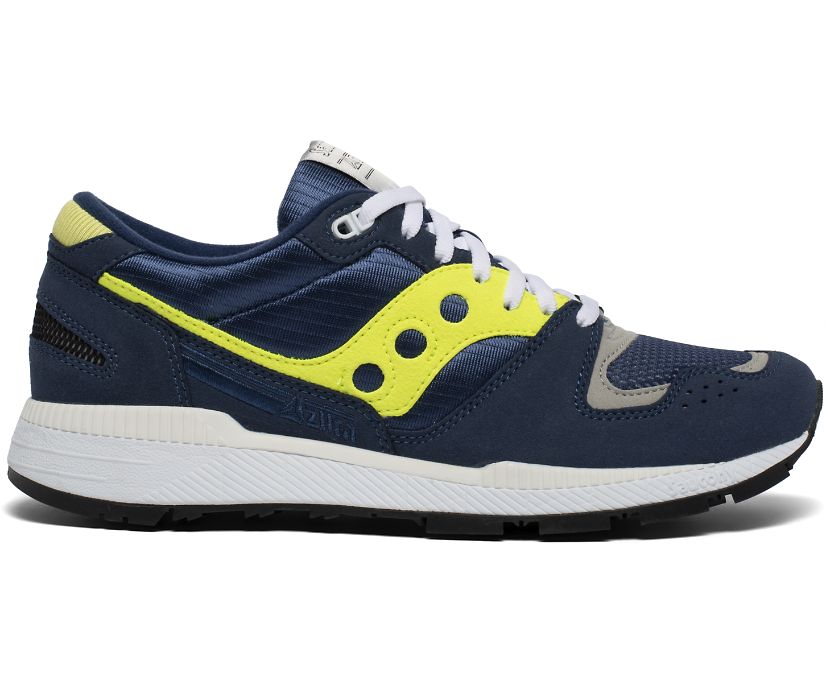 Saucony Originals AZURA Men's BLUE /LIME – Moesports
