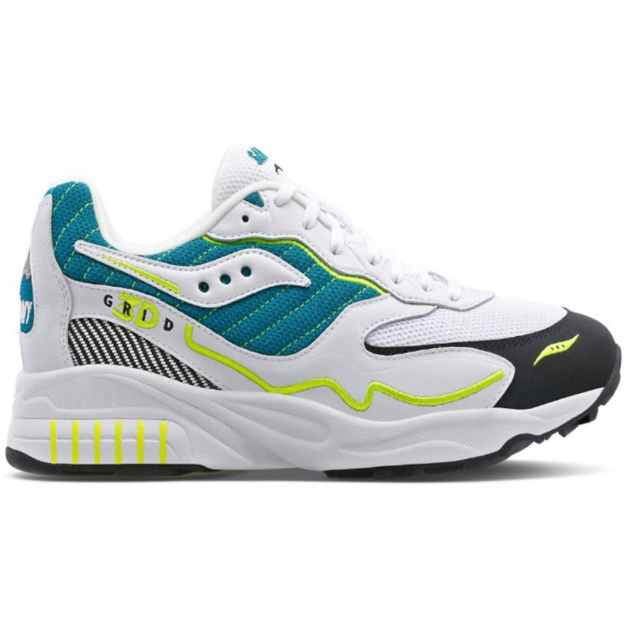 Saucony Originals 3D GRID HURRICANE  WHITE/GREEN   Men’s -