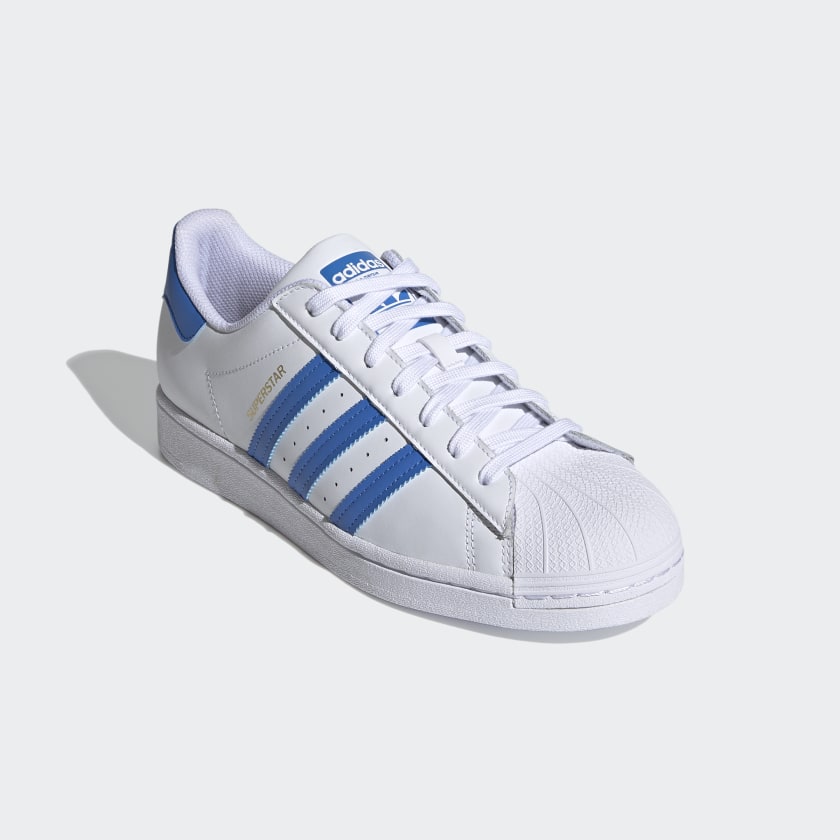 Adidas Original SUPERSTAR Men's - FTWWHT/BOBLUE/CGRANI