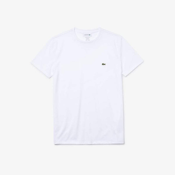 Lacoste グラフィックTシャツ ホワイト LACOSTE Regular fit CREW NECK T-SHIRT Men's - – Moesports