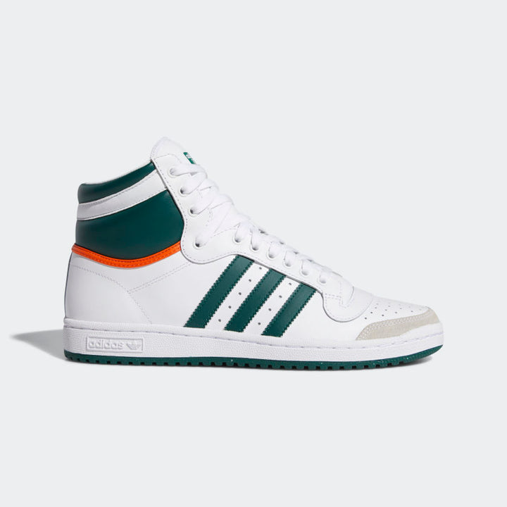 Adidas Original TOP TEN HI Men's - FTWWHT/CGREEN/ORANGE - Moesports