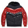 Jordan Craig NYLON COLOR BLOCK PUFFER JACKET  Men’s -CRIMSON