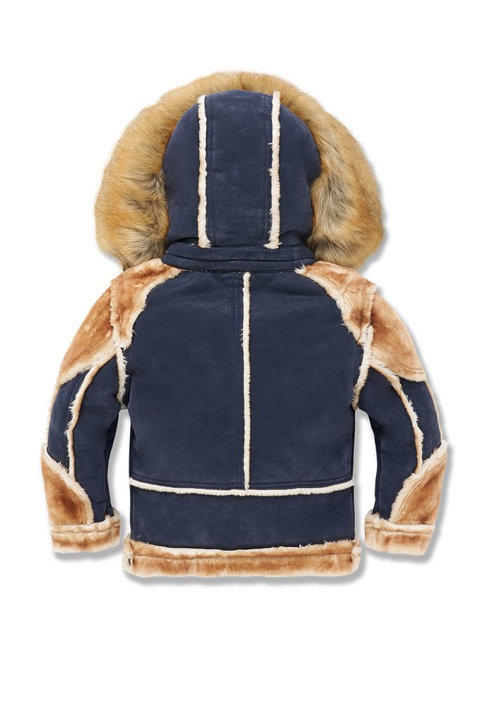 Jordan Craig LEGACY EDITION MOTO SHEARLING JACKET Kids NAVY