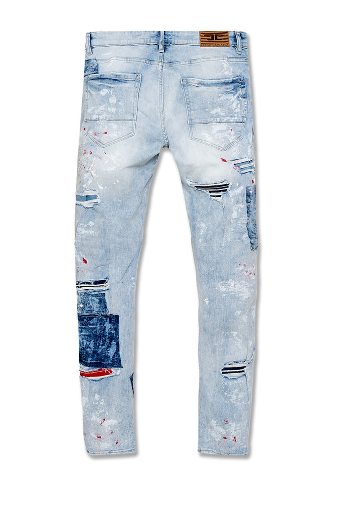 Trendy Mens Fashion College Boys Skinny Runway Straight Zipper Denim Pants  Destroyed Ripped Jeans Black White Red Jeans Hot Sale From Blueberry11,  $39.11 | DHgate.Com
