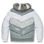 Jordan Craig   NYLON COLOR BLOCK PUFFER JACKET Men’s -WHITE GREY