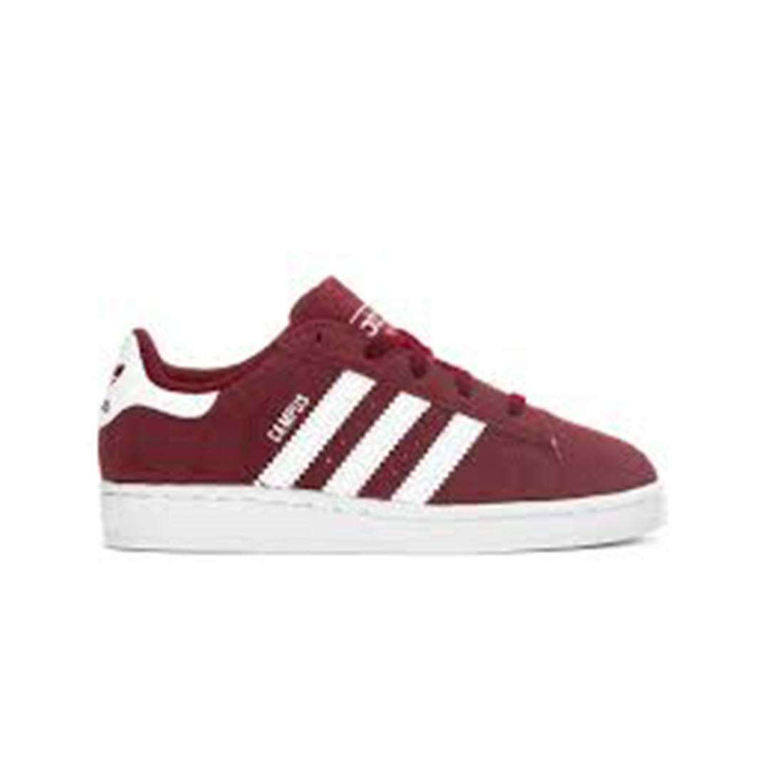 adidas Campus 2 - Boys Kids Coll. Burgundy/White/White Size 1 adidas Campus 2 - Boys Kids Coll. Burgundy/White/White Size 1