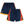 MITCHELL & NESS - NBA SWINGMAN ROAD -SHORTS - WARRIOR -09-10 - MENS -NAVY/ORANGE /YELLOW