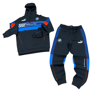 Puma BMW MMS SDS HOODIE SWEATSUIT Men s BLACK BLUE