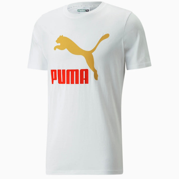 Puma CLASSICS LOGO INTEREST TEE Men’s - WHITE -HC