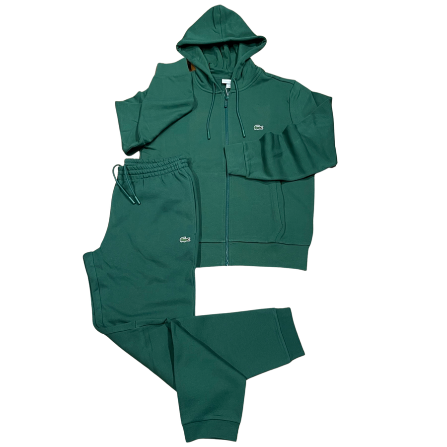 LACOSTE FUll ZIP HOODED CLASSIC SWEATSUIT Men’s - Green