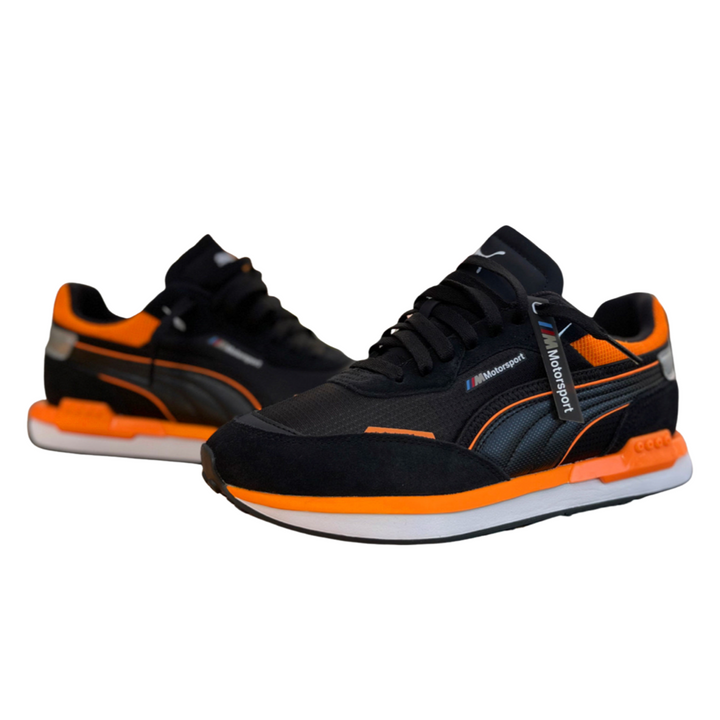 PUMA BMW MMS FUTURE RIDER Men s BLACK ORANGE GLOW Moesports