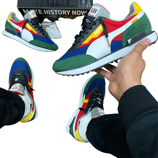 PUMA FUTURE RIDER X BLACK FIVES Men's - BLIE DEPTH- PUMA WHITE