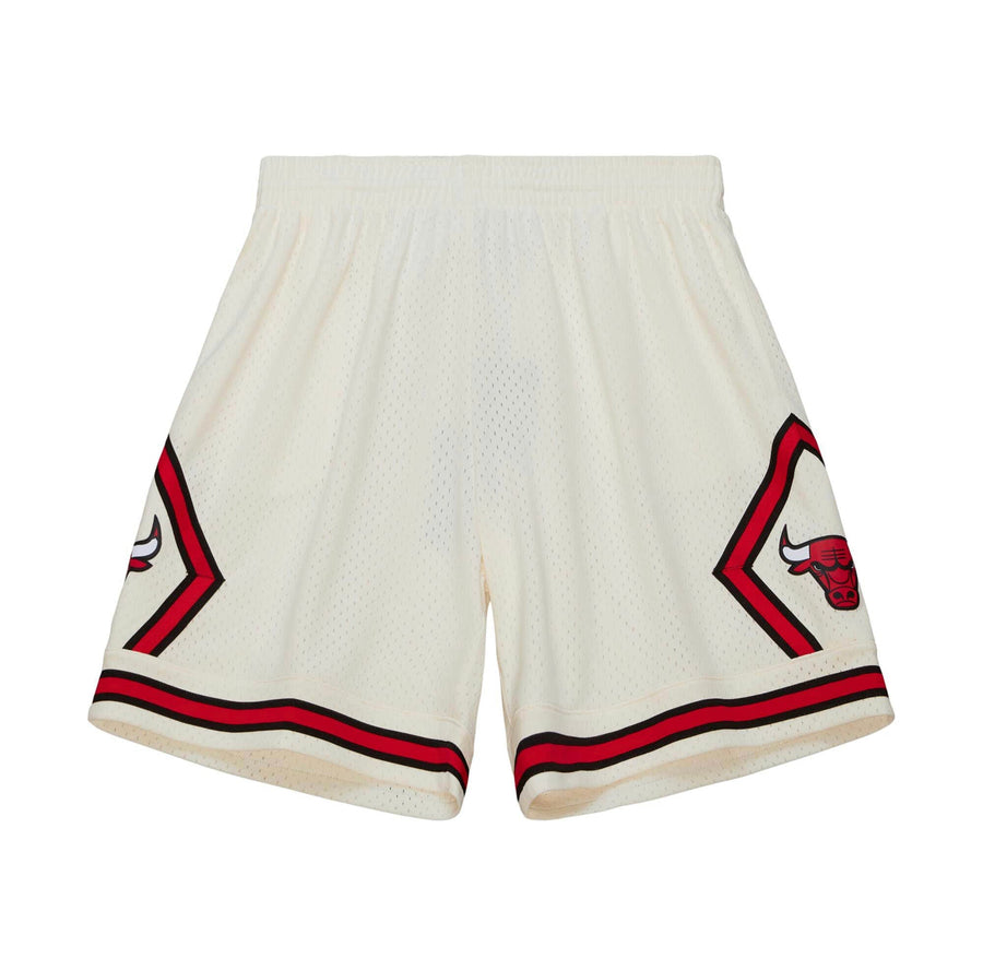 MITCHELL & NESS - NBA ALTERNATE SWINGMAN CREAM TEAM -SHORTS BULL -1997  MENS -CREAM TEAM /OFF WHITE