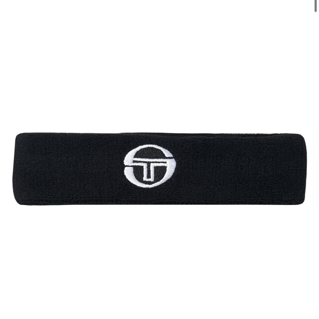 SERGIO TACCHINI TENNIS HEADBAND - Men’s- BLACK – Moesports