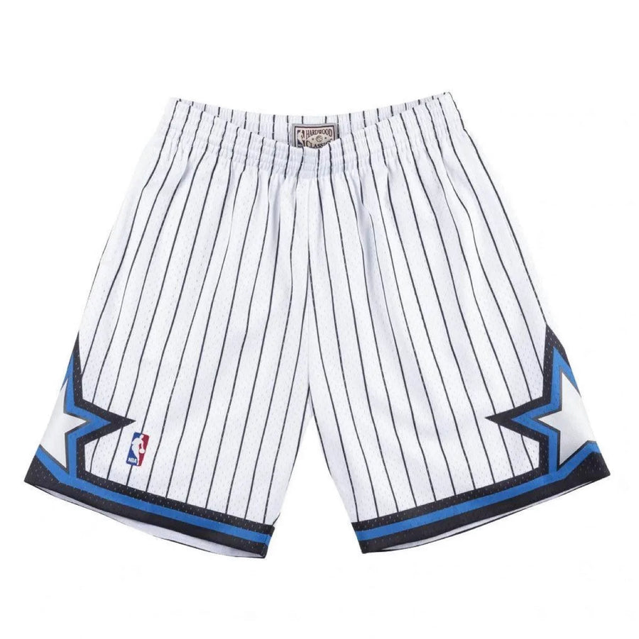 MITCHELL & NESS - NBA SWINGMAN ROAD -SHORTS - MAGIC - 93-94 - MENS -OMA WHITE -ROYAL