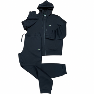 LACOSTE FUll ZIP HOODED CLASSIC SWEATSUIT Men s BLACK