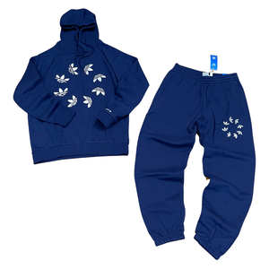 Adidas Originals Men’s SHATTERED LOGO HOODY SWEATSUIT-  NAVY BLUE