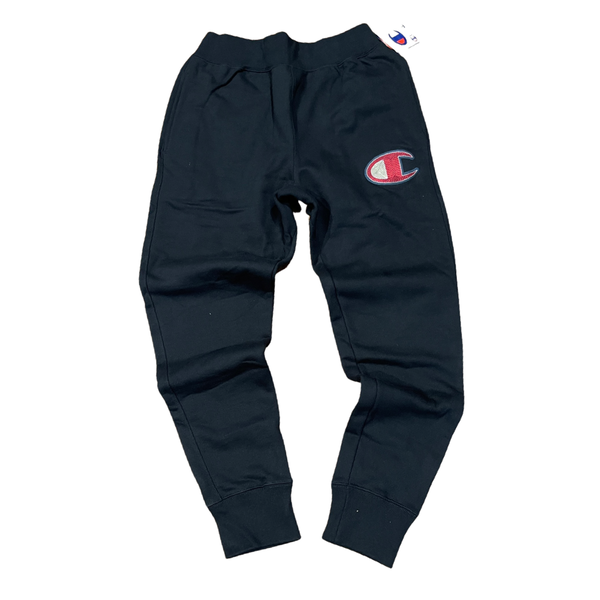 CHAMPION REVERSE WEAVE SCRIPT JOGGER PANTS / men's - BLACK – Moesports