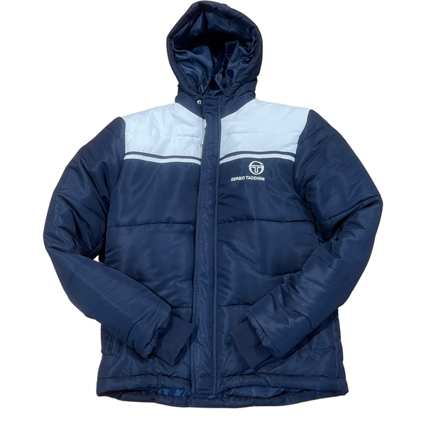 SERGIO TACCHINI PUFFER JACKET MEN S MARITIME BLUE WHITE