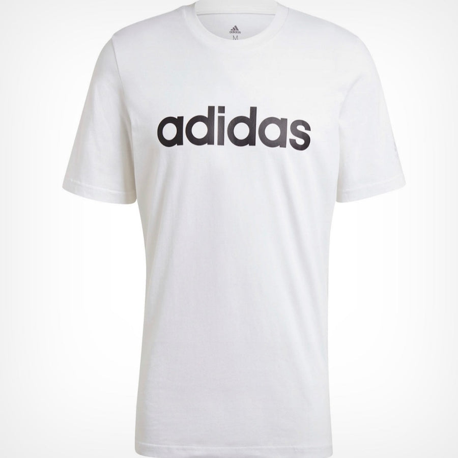 Adidas Original 3-M LIN SJ T-SHIRT TEE Men’s -WHITE/BLACK