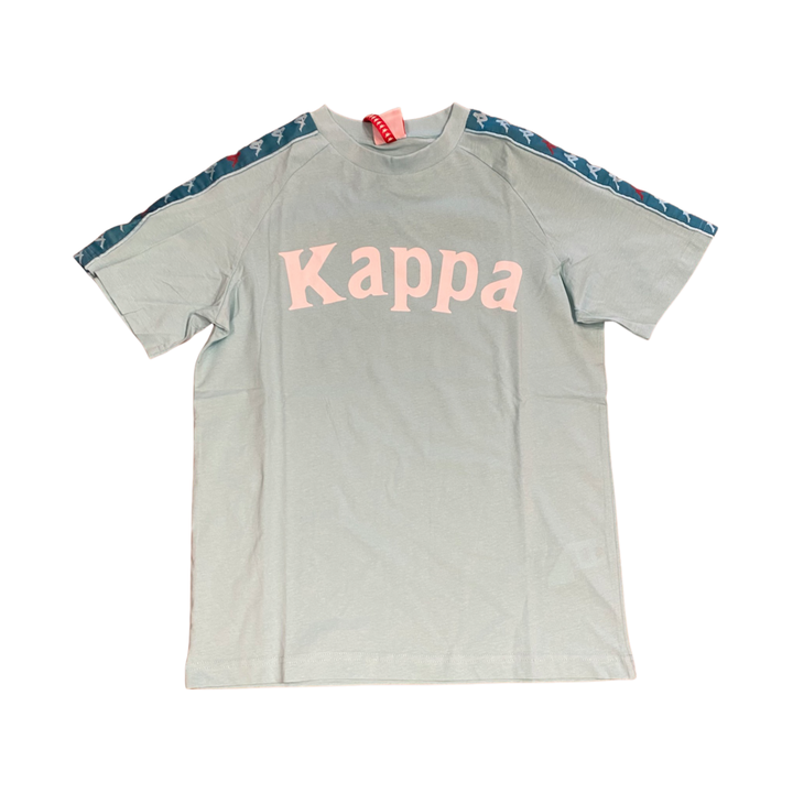 Kappa 222 BANDA DETO MAN TEE  Men’s - GREEN WATER-BLUE PEACOCK-RED TOREADOR