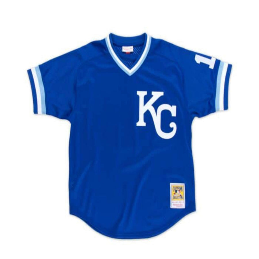 Mitchell & Ness MLB AUTHENTIC JERSEY-pullover - KANSAS CITY ROYAL 89 -MENS- 16 -  ROYAL WHITE