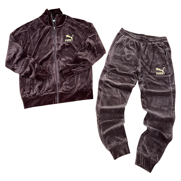 Puma ferrari velour men's tracksuit hot sale