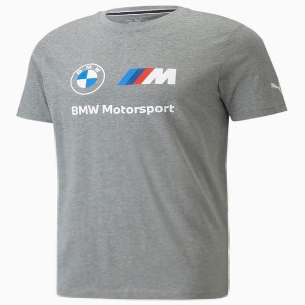 – LOGO GREY TEE MMS Men\'s HEATHER ESS -MEDIUM BMW Moesports Puma
