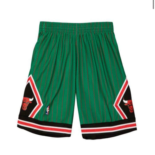 MITCHELL NESS NBA SWINGMAN ROAD SHORTS BULLS 1995 MENS