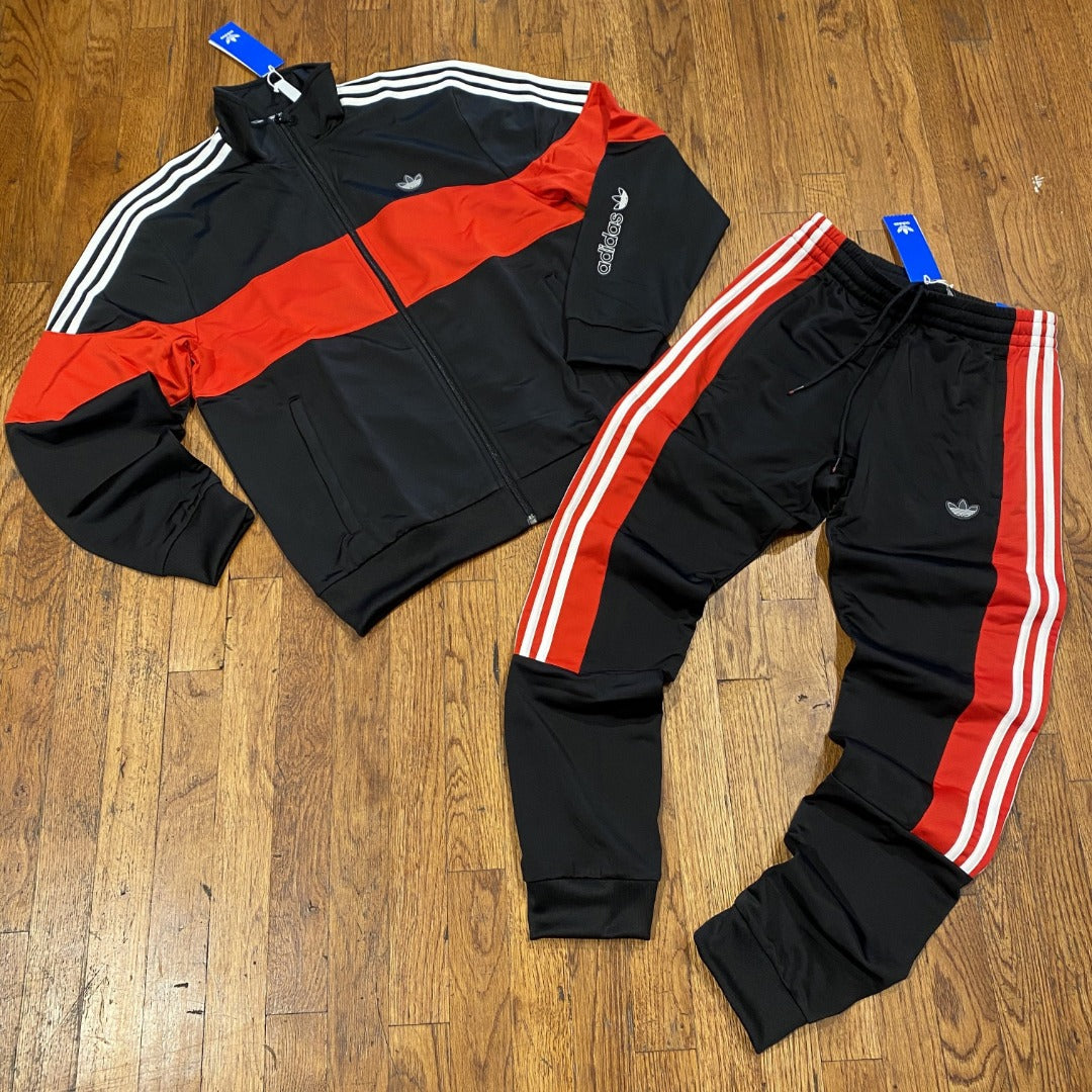 Adidas Original BX-20 TT TRACKSUIT Men's - BLACK/RED – Moesports