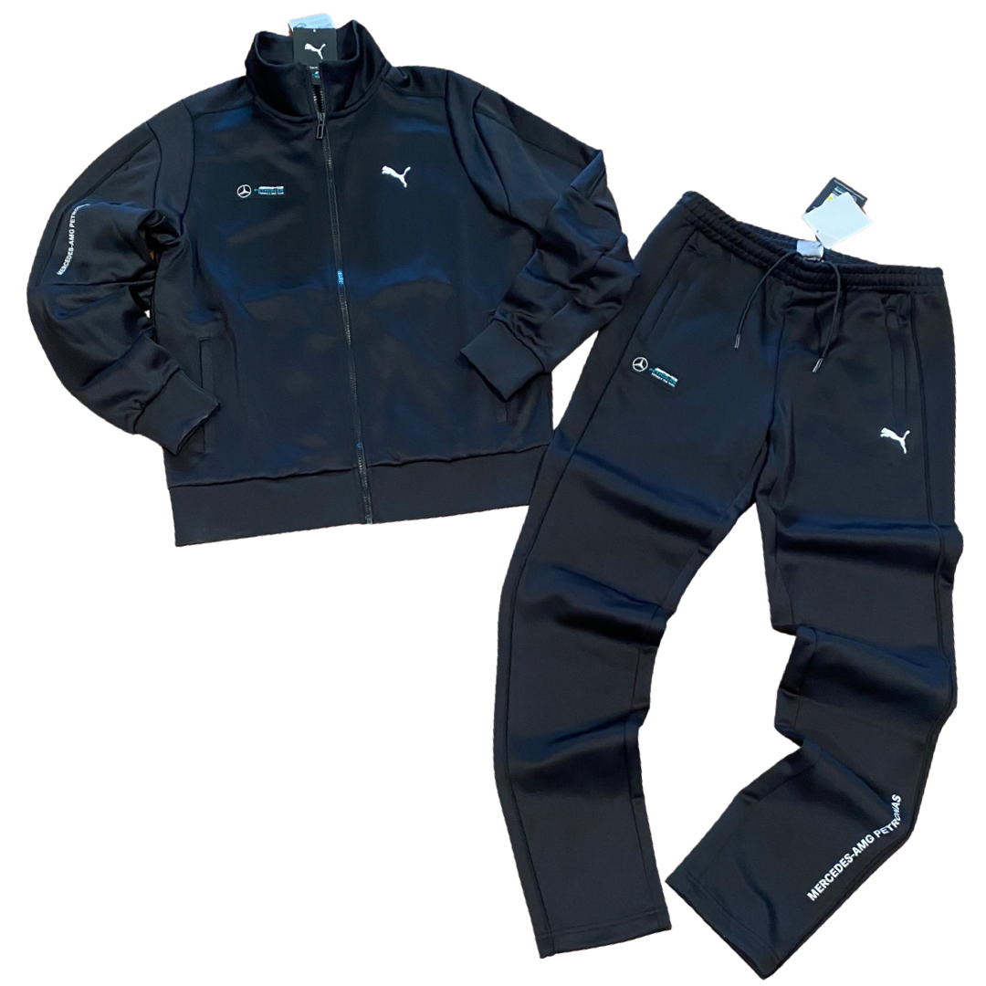 Puma MERCEDES BENZ AMG TRACKSUIT Men's - JET BLACK – Moesports