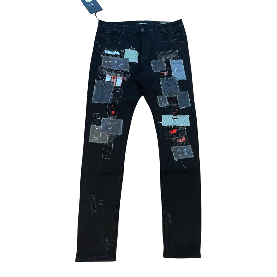 Embellish Jeans PATCHWORK SILAS DENIM  Men’s - BLACK-BLACK