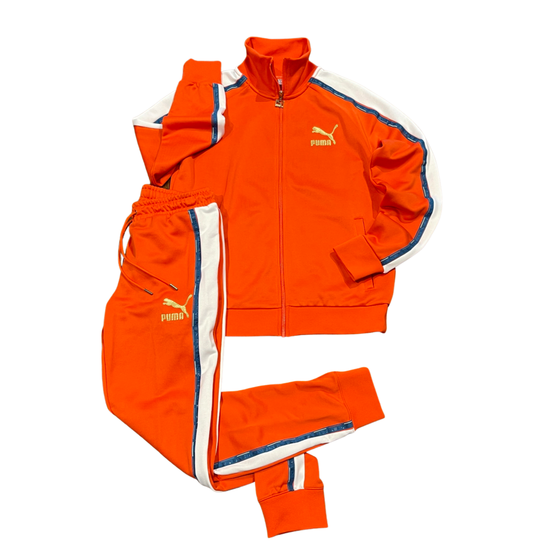 PUMA Cobra オレンジ　ゴルフジャケット Puma GO FOR TAPE T7 TRACKSUIT Men's - FIRELIGHT – Moesports