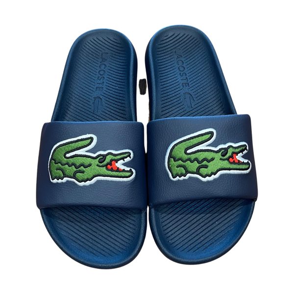 Blue hot sale lacoste sliders