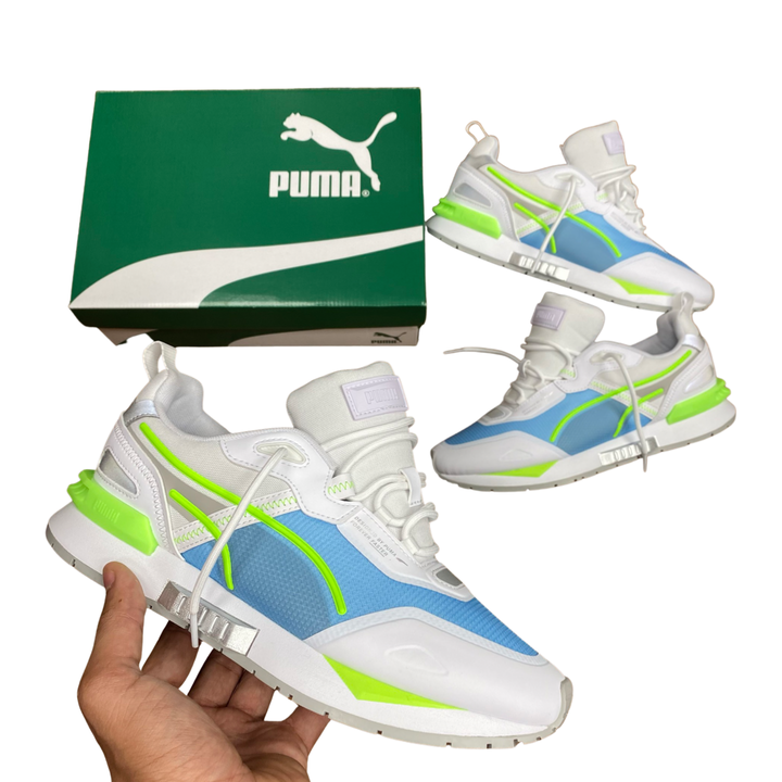 PUMA MIRAGE TECH METALLIC  MEN - WHITE - PUMA SILVER