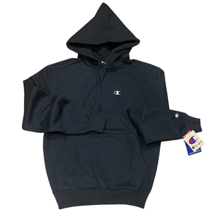 CHAMPION SUPER FLEECE SMALL LOGO CONE HOODY BLACK Moesports