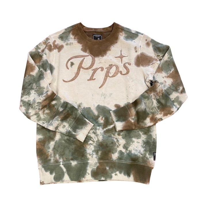 PRPS Bruised Never Broken SWEATSHIRT Men s BROWN GREEN Moesports
