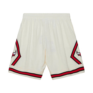 MITCHELL & NESS - NBA ALTERNATE SWINGMAN CREAM TEAM -SHORTS BULL -1997  MENS -CREAM TEAM /OFF WHITE