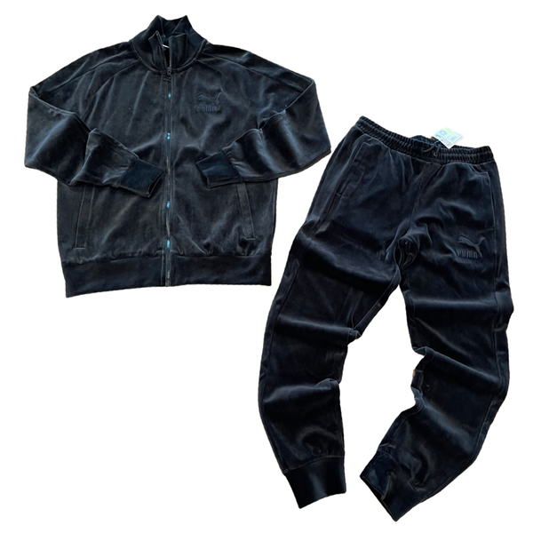 Puma velvet top tracksuit mens