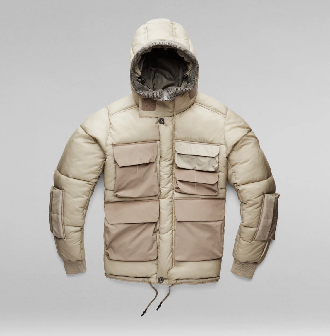 G-Star FIELD HOOD PUFFER JACKET Men's - LIGHT TOGGEE BEIGE G-Star FIELD HOOD PUFFER JACKET Men's - LIGHT TOGGEE BEIGE