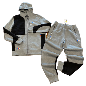 Puma BMW MMS FULL ZIP HOODED SWEATSUIT Men s MEDIUM GRAY HEATHER BLAC Moesports