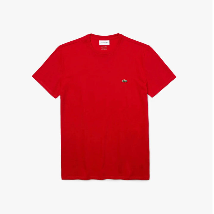 LACOSTE Regular fit CREW NECK T-SHIRT Men’s -RED